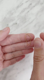 LAST CHANCE // Small chain ring // 10k gold