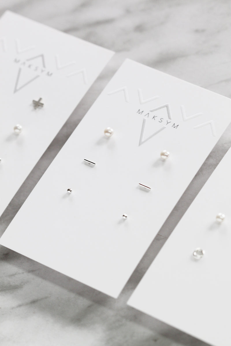 DERNIERS EXEMPLAIRES // Trio boucles d'oreilles #1 // Argent