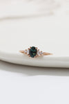 Bague ALICE - Saphir Montana teal