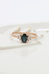 Bague ALICE // Saphir Montana ''Teal''