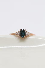 Bague ALICE // Saphir Montana ''Teal''