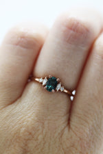Bague ALICE - Saphir Montana teal