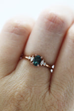 ALICE Ring - Teal Montana Sapphire