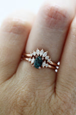 Bague ALICE // Saphir Montana ''Teal''