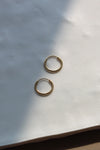 LAST CHANCE // Hinged hoop earrings // 12 mm // Gold