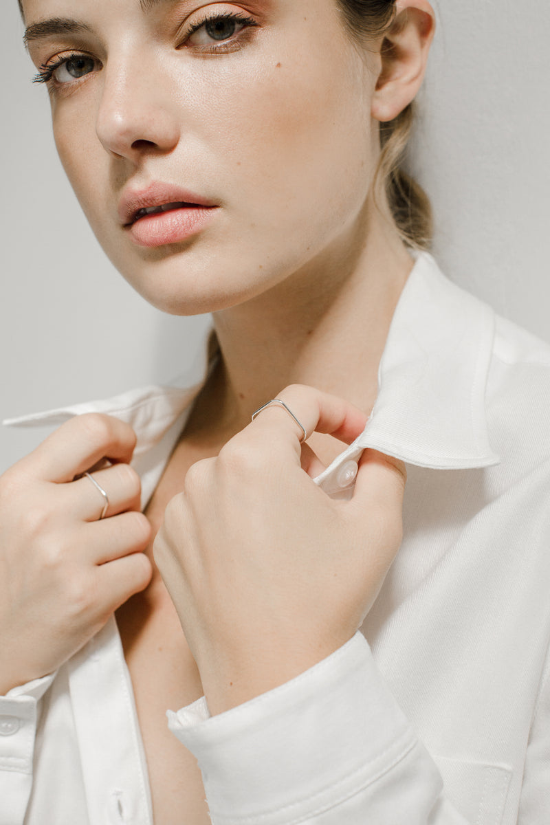 DERNIÈRE CHANCE // Bague carrée // Argent