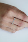 Large half moon ring