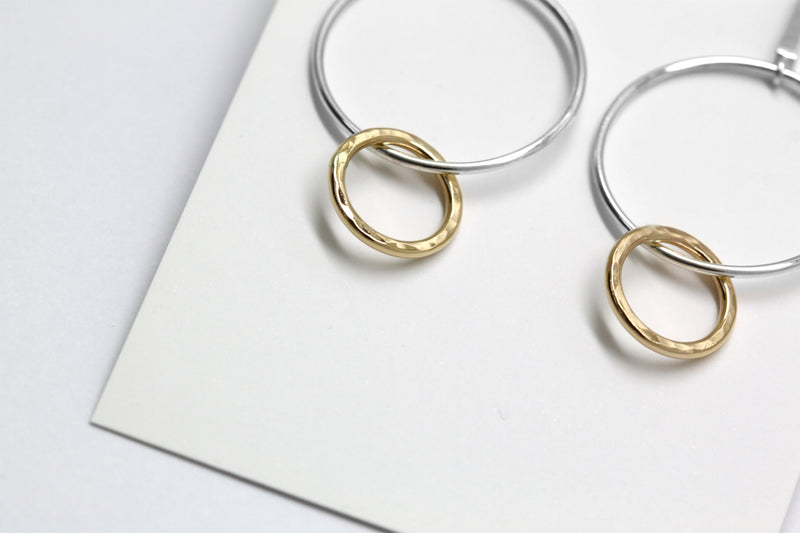 Bar earrings + double hoops