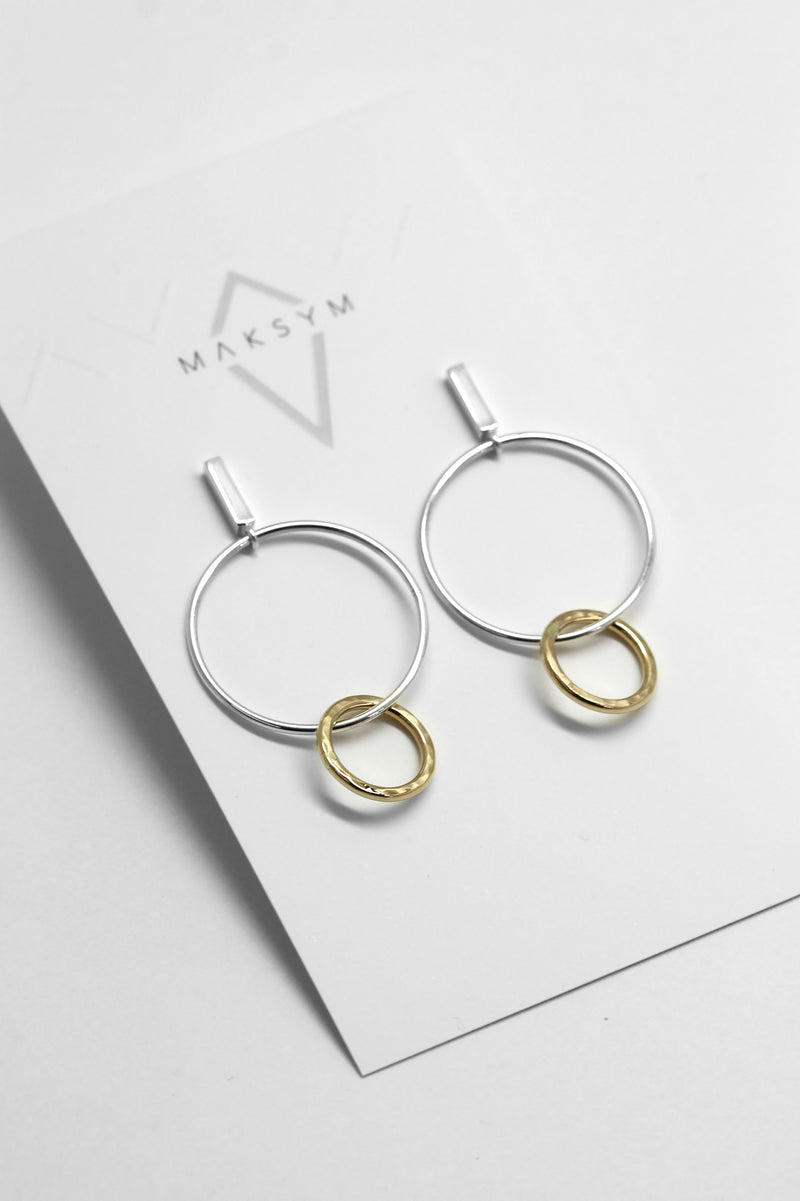 Bar earrings + double hoops