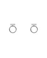 Boucles d'oreilles barres + anneaux // Argent