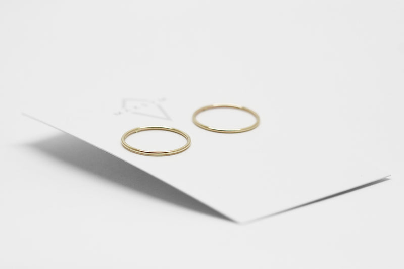 Boucles d'oreilles cercles // Doré