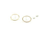 Boucles d'oreilles cercles // Doré