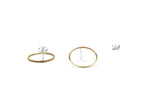 Boucles d'oreilles cercles // Doré