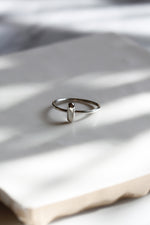 Silver bar ring