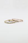 Hammered ring // Yellow gold