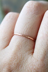 LAST CHANCE // Hammered ring // 14K rose gold filled