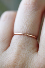 LAST CHANCE // Hammered ring // 14K rose gold filled