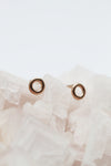 Boucles d'oreilles minis anneaux // Or 14K