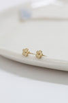 Boucles d'oreilles minis marguerites // Or massif