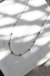 Two tone ball chain necklace