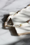 Collier de perles Biwa rectangles