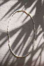 DERNIERS EXEMPLAIRES // Collier de perles riz + boules // Doré