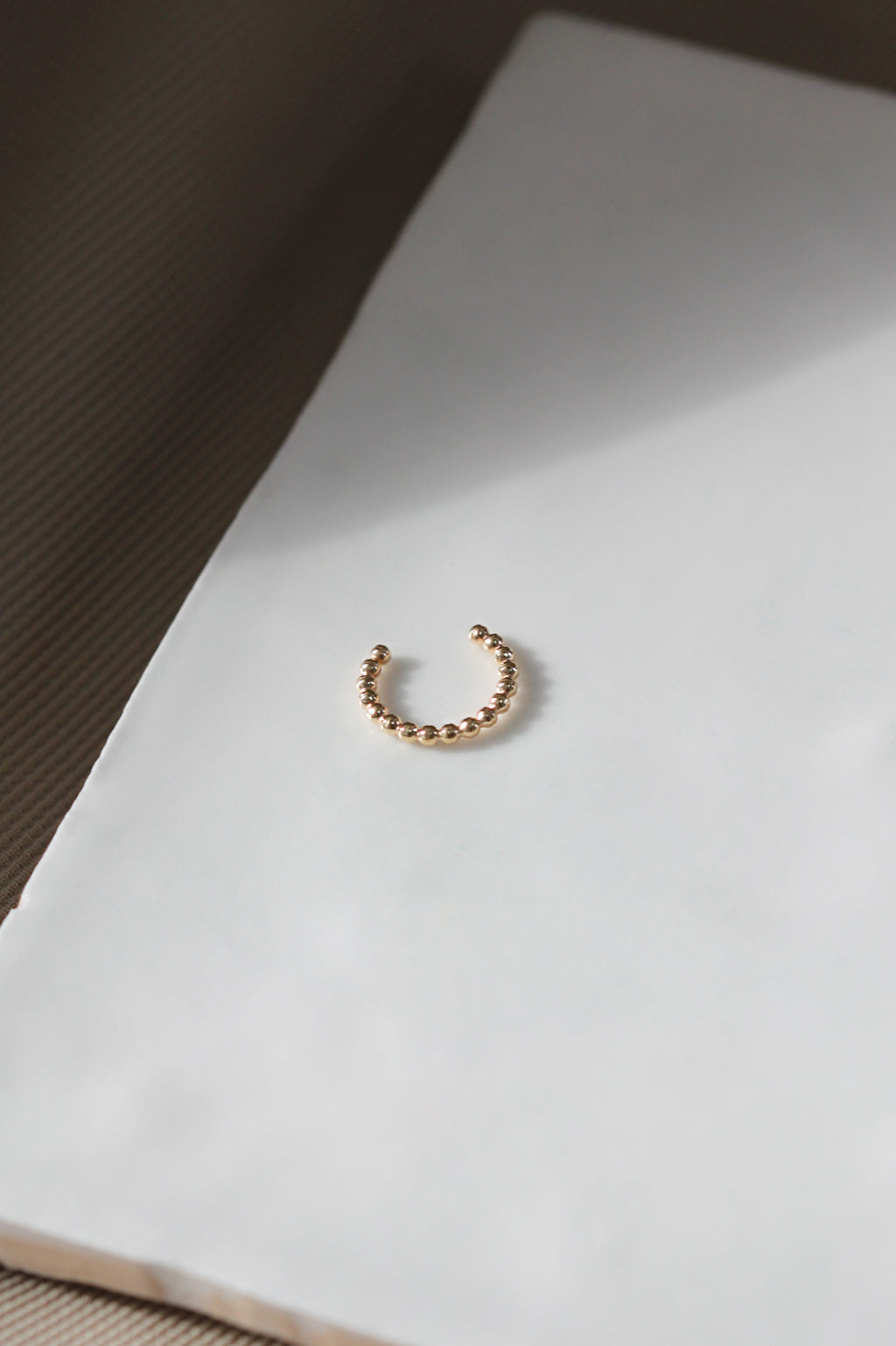 Cuff unitaire boules // Doré