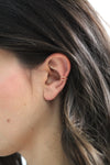 Gold hammered ear cuff