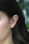 Gold hammered ear cuff