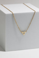 LAST CHANCE // Triangle necklace // Golden