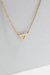 LAST CHANCE // Triangle necklace // Golden