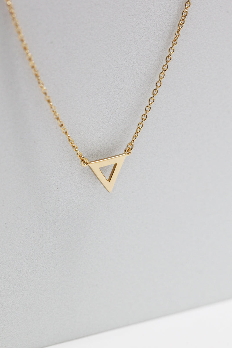 LAST CHANCE // Triangle necklace // Golden
