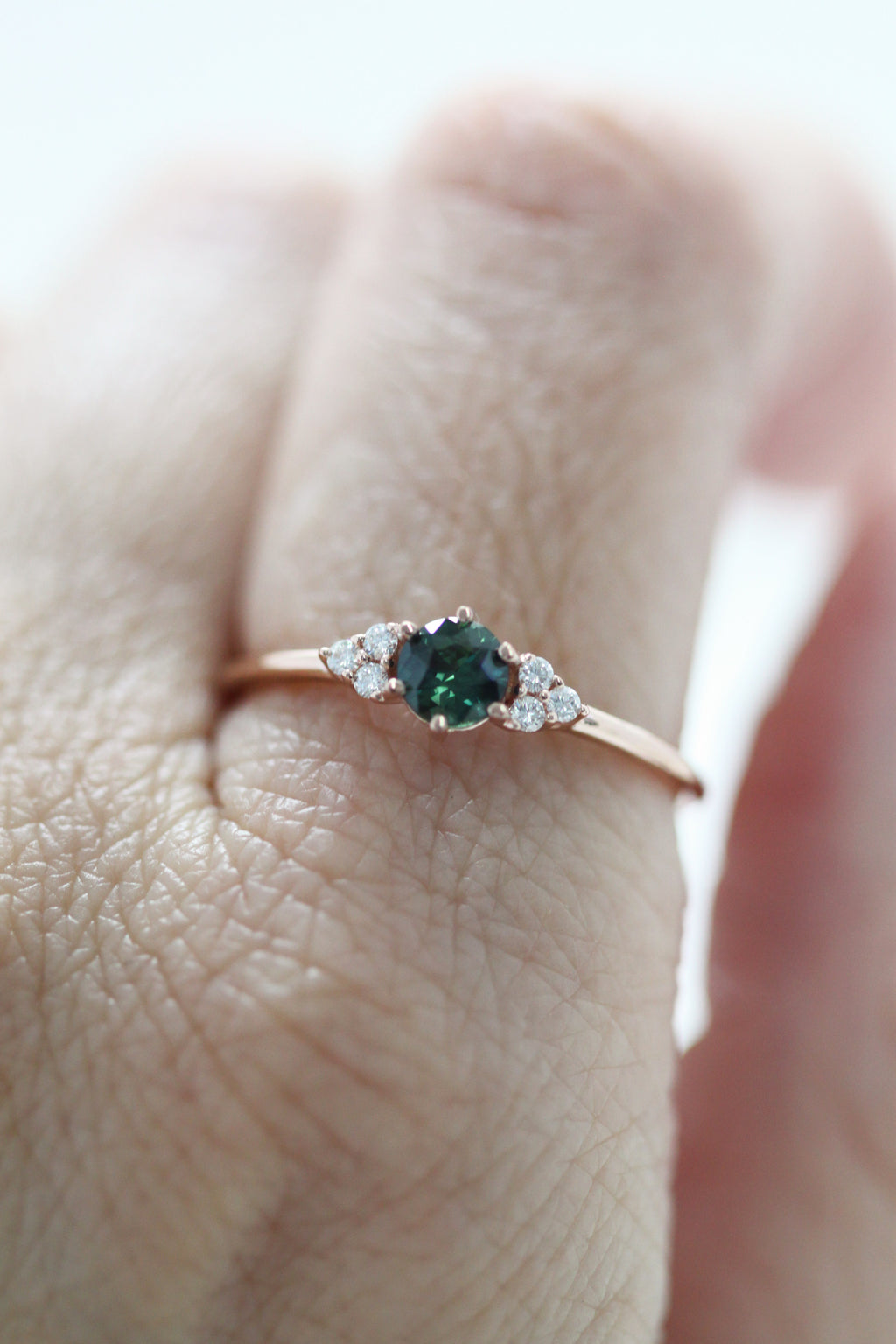 TALIA ring // Deep green sapphire