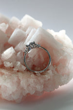 READY TO SHIP // TALIA ring // Salt and pepper gray diamond 1.11ct