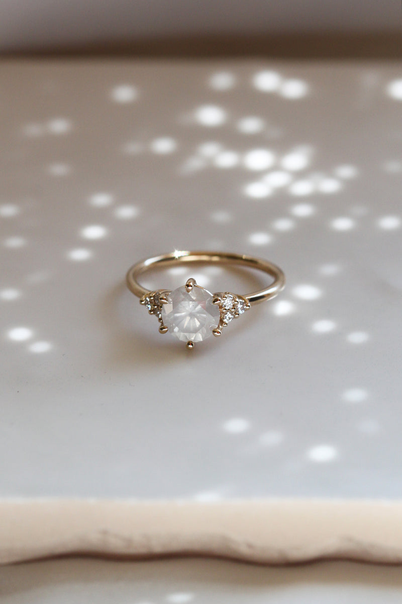 READY TO SHIP // TALIA ring // 1.37ct white diamond