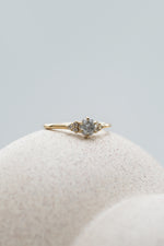READY TO SHIP // TALIA Salt & Light Gray Pepper Diamonds 0.48ct