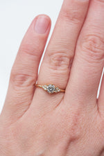 READY TO SHIP // TALIA Salt & Light Gray Pepper Diamonds 0.48ct