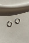 Huggie earrings // 15 mm Silver