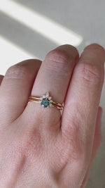 Bague LIV // Saphir Montana Teal