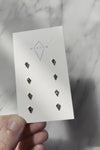 Boucles d'oreilles diamants kites // 10ème anniversaire