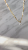 Chain + rice pearl necklace // 10K gold