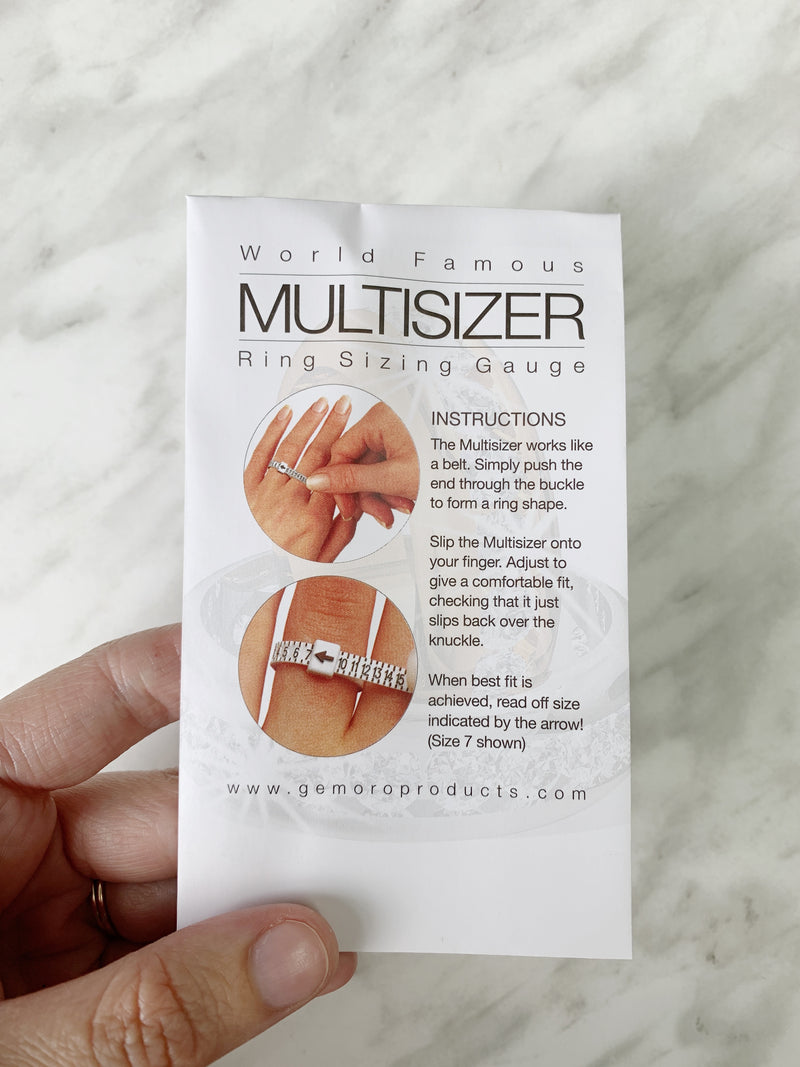 Adjustable ring sizer for the home - Size 1 to 17