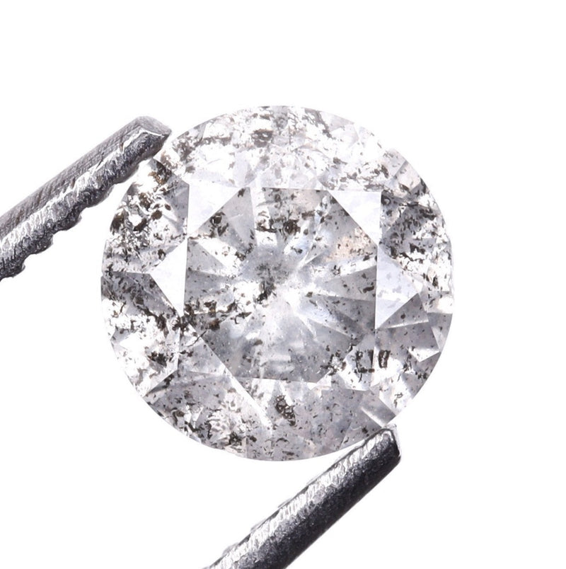 READY TO SHIP // TALIA Salt & Light Gray Pepper Diamonds 0.48ct