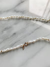 DERNIERS EXEMPLAIRES // Collier de perles riz + boules // Doré