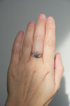READY TO SHIP // MILANA ring // Salt and pepper gray diamond 1.14ct