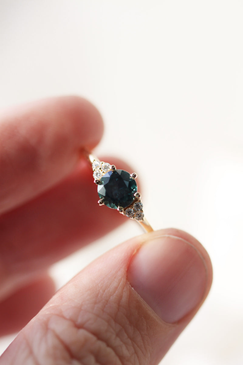 TALIA Ring // Australian Teal Sapphire 1.10ct