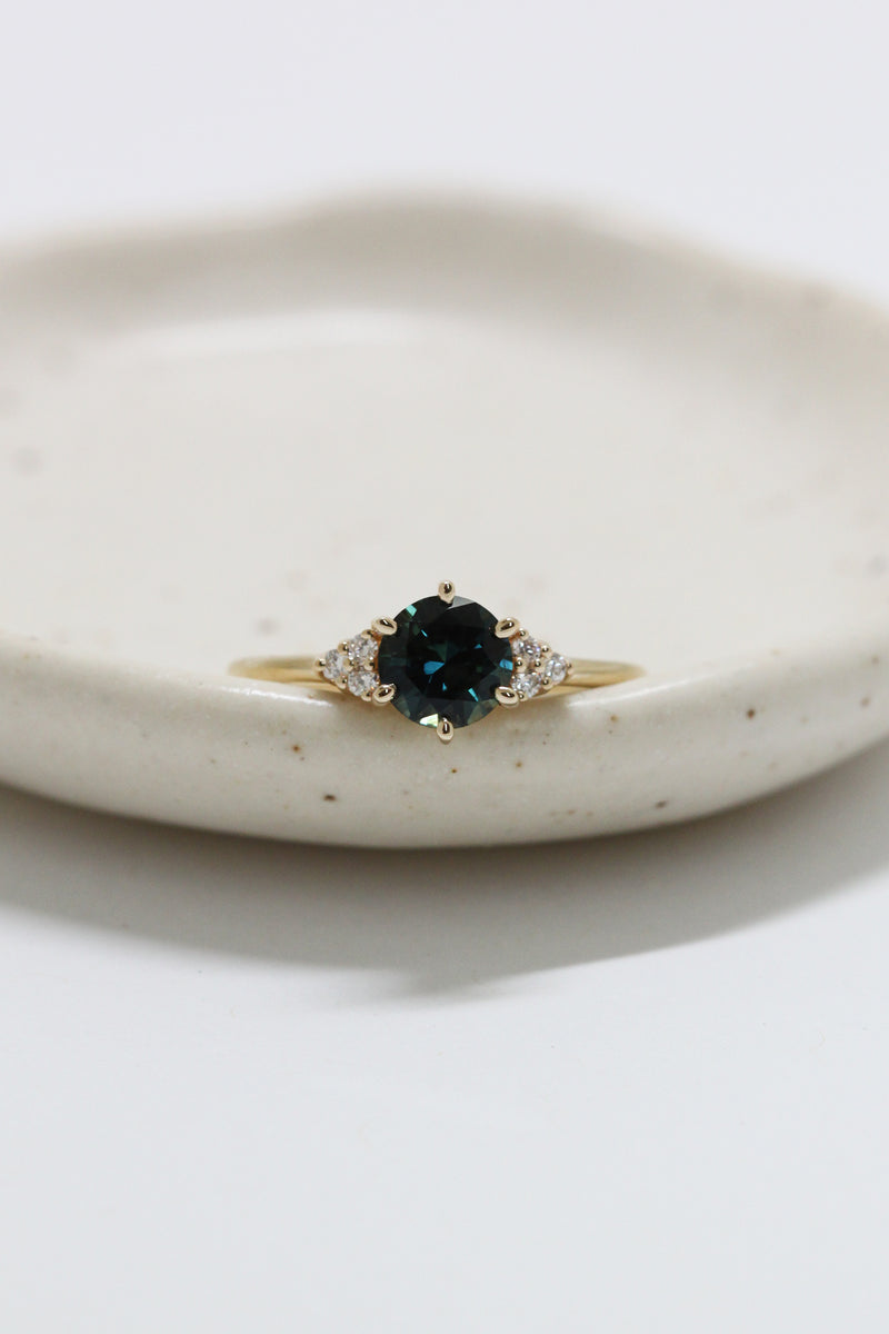 Bague TALIA // Saphir Australien Teal 1,10ct