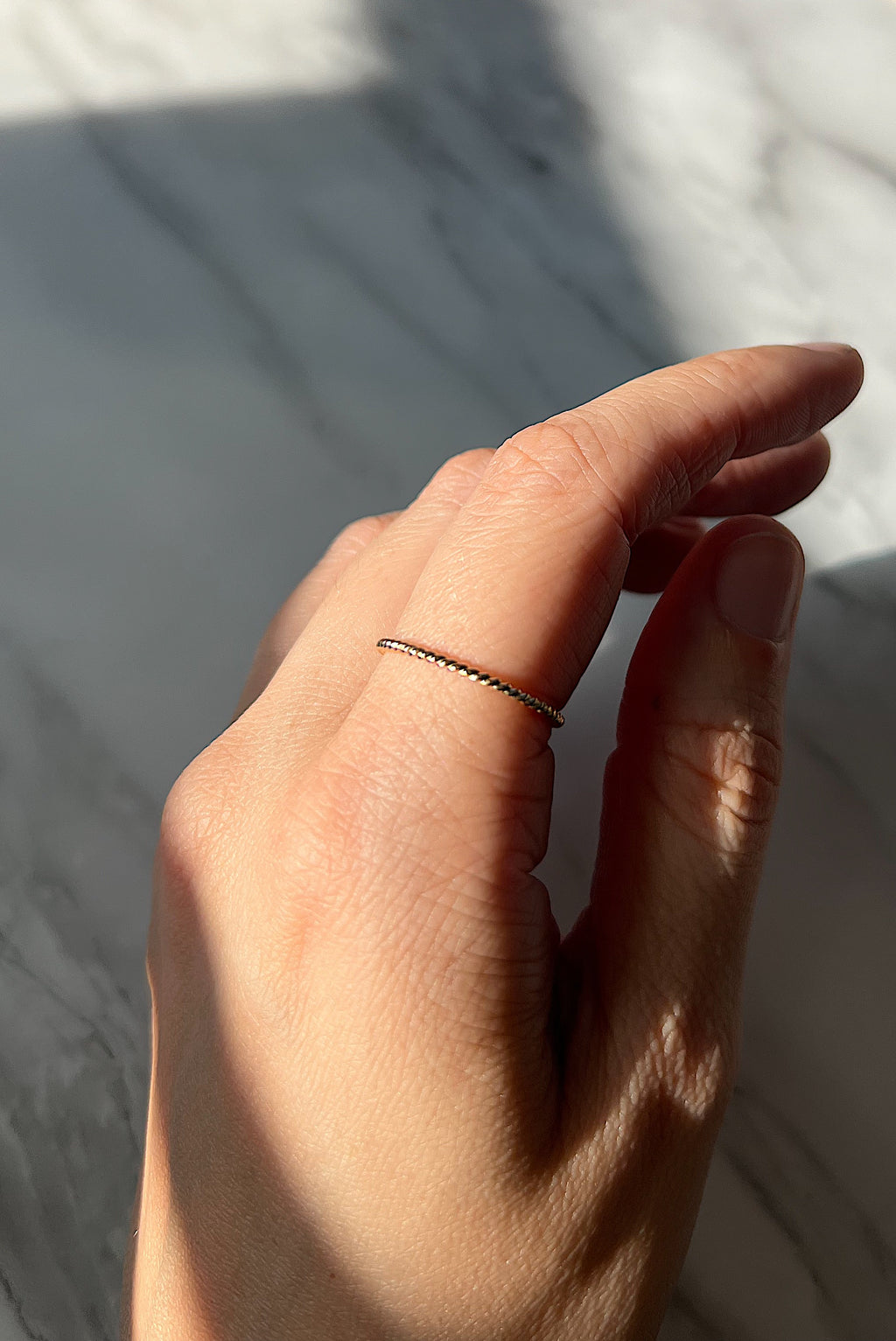 ÉCHANTILLON // Bague torsade // Doré