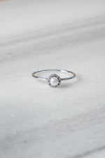 ÉCHANTILLON // Bague EVA // Argent + CZ + Perle