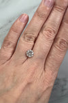 READY TO SHIP // TALIA ring // Salt and pepper gray diamond 1.47ct